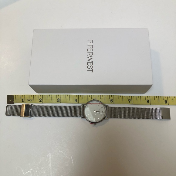 Piperwest Mini Mesh Minimalist Stainless Steel Watch NWT - Picture 4 of 11